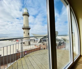 Sonnendeck, direkt am Leuchtturm