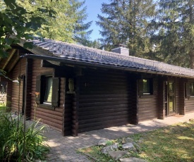 Wooden bungalow with oven, in Oberharz near a lake